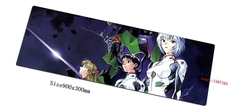 JARKU 900x300x3 мм Neon Genesis Evangelion Коврик для мыши игровой коврик для мыши геймер Коврик для мыши игровой компьютерный коврик для ноутбука игровой коврик