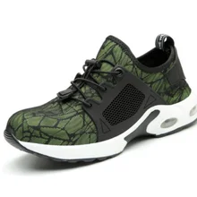 Прямая поставка; мужские и женские защитные ботинки; уличная дышащая мужская обувь со стальным носком; устойчивые к проколу рабочие кроссовки