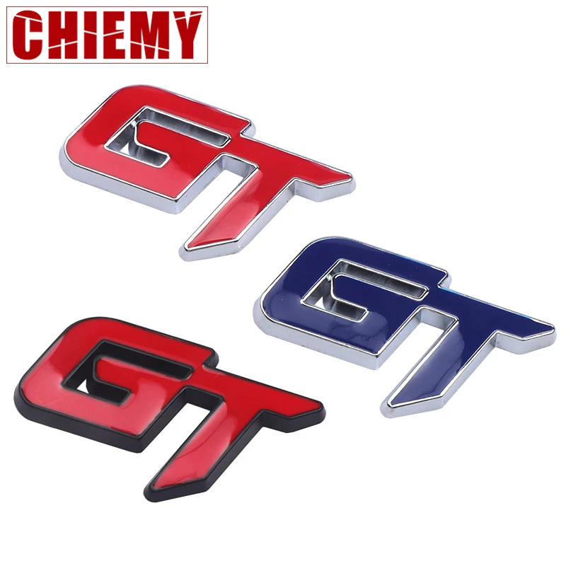 Автомобильные 3D металлические эмблемы багажника GT Logo наклейки авто аксессуары