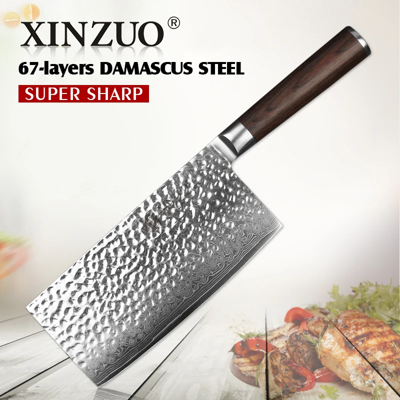Buy XINZUO 7'' inch Big Knife 67 layer VG10 Damascus