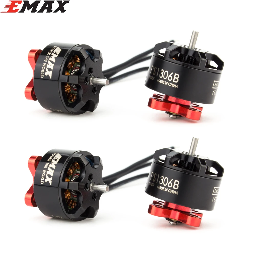 4 шт./лот EMAX RS1306B 2700KV 4000KV бесщеточный гоночный мотор 3 4S RS1306 версия 2 двигателя для RC