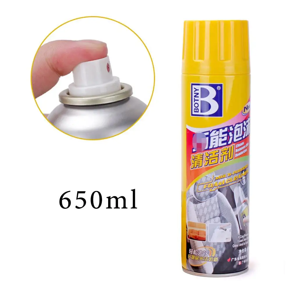 

Car Accessories 650ML Auto Window Cleaner Car Foam Cleaner Cleaning Seat Interiors Cleaner Home Concentrated Foam Agent