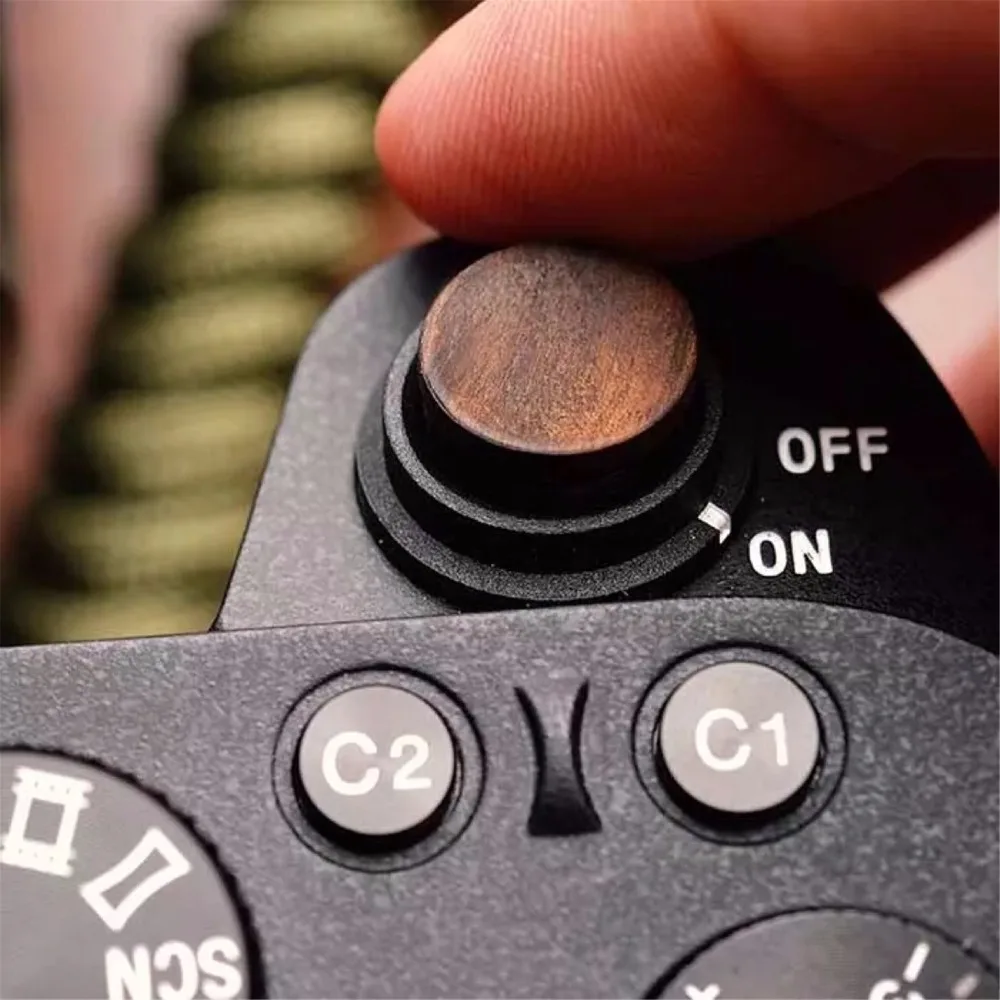 Деревянная мягкая кнопка спуска затвора с наклейкой для sony A9 A7m3 A7RIII ILCE-7RM3 A7R MKIII