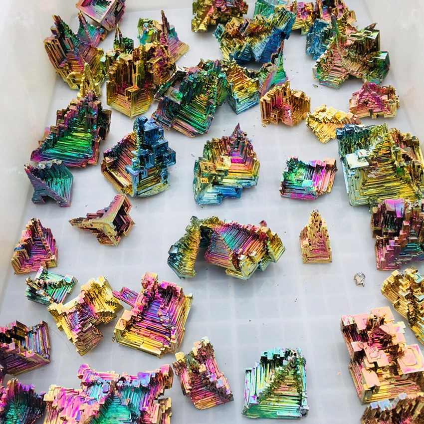 Natural Bismuth Mineral Rainbow Mineral Specimen Crystal Geode Weight Element Bi Diy Jewelry Making Stones Aliexpress natural bismuth mineral rainbow mineral specimen crystal geode weight element bi diy jewelry making