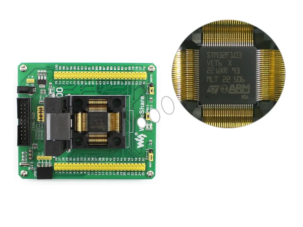 STM32 QFP100 программатор адаптер Yamaichi IC тестовый ожога гнездо для микроконтроллер в (0