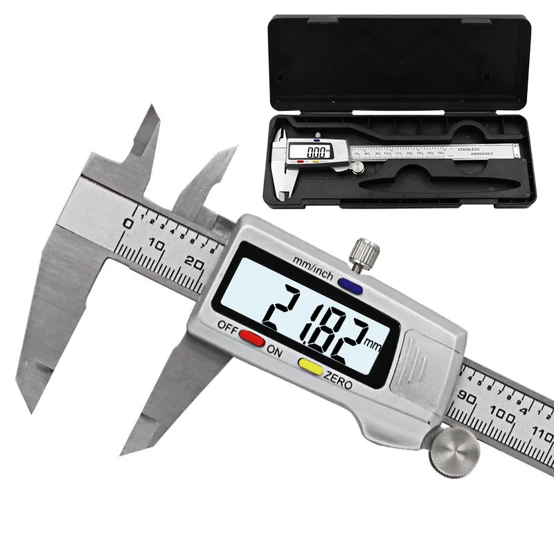 Measuring Tool Stainless Steel Digital Caliper 6 "150mm Messschieber paquimetro measuring instrument Vernier Calipers ph meter for food Measurement & Analysis Tools