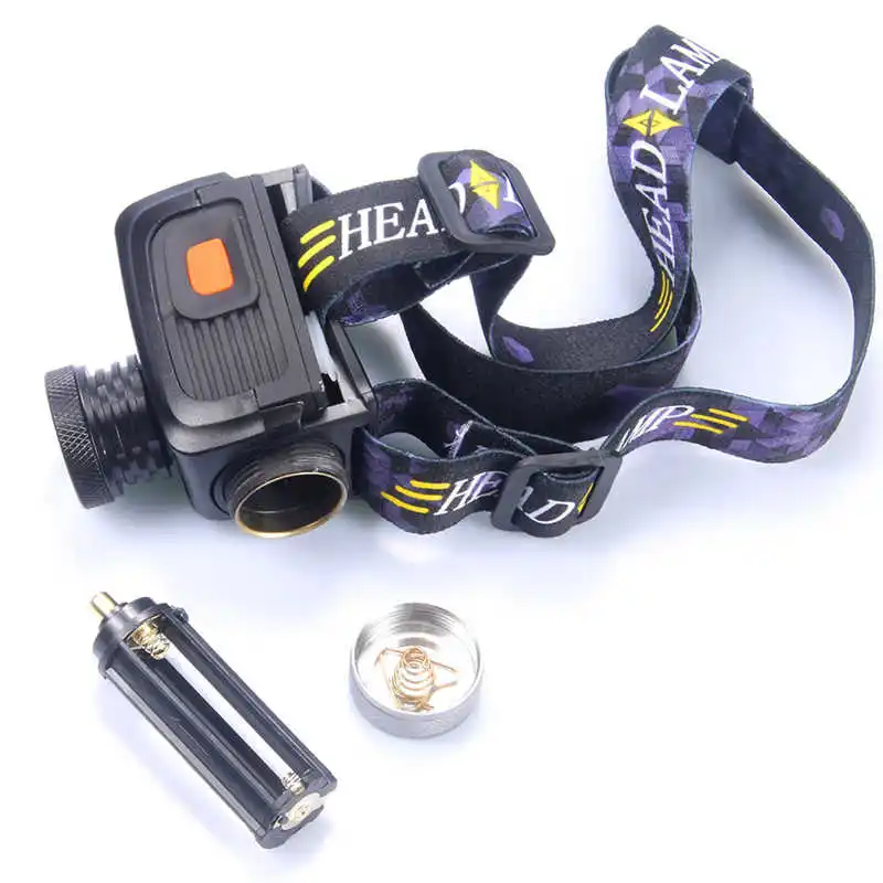 Sky Wolf Eye powerful led flashlight headlamps Rechargable lanterna led t6 Torch Bright For 18650 led flashlight head #4S10 (9)