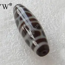 1 шт 11x38 мм Черепаха обратно натуральные тибетские бусины дзи Сделай Сам модные ювелирные браслеты Овальный класс AAA Приблизительно 2 мм