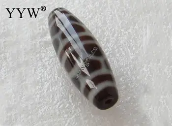 

1PC 11x38mm Turtle Back Natural Tibetan Dzi Beads Making DIY Fashion JewelryBracelets Oval Grade AAA Approx 2mm Free shipping
