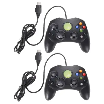 

2Pcs/Lot Black Wired Game Controller Professional Gamepad Joystick Game Handle Joypad Game Control for Microsoft XBOX System