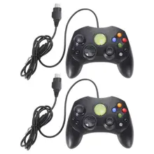 2Pcs/Lot Black Wired Game Controller Professional Gamepad Joystick Game Handle Joypad Game Control for Microsoft XBOX System