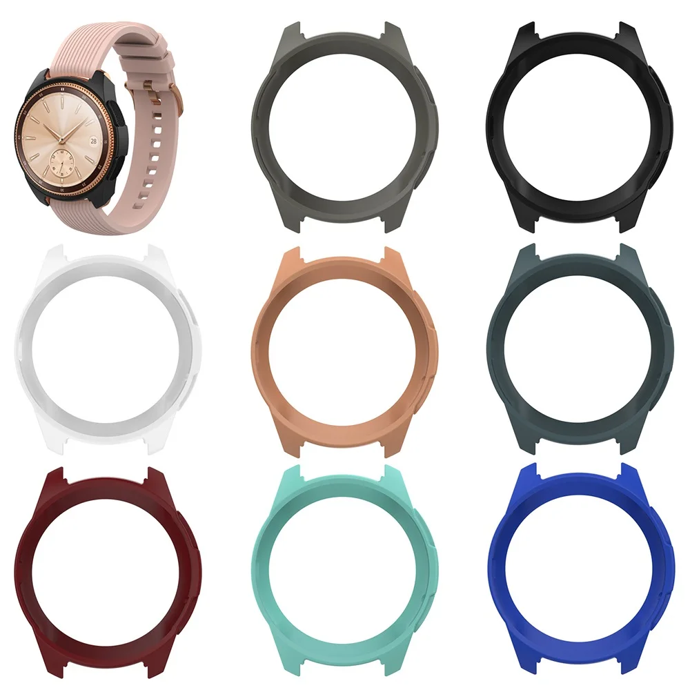 

1 PCS Silicone Soft Shell Protective Frame Case Cover Skin For Samsung Galaxy Watch 42mm Sports Wristbands Replacement Case