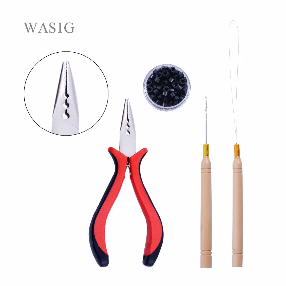 Hair Extensions Extension Hair Extension Tools Kit, Tools Hand Hair  Extensions Remove Pliers Pulling Hook Micro Silicone Rings Bead Tool Kits  Quickly Hairstyle Kit with Crochet (500pcs Silicone Rings) : :  Beauty