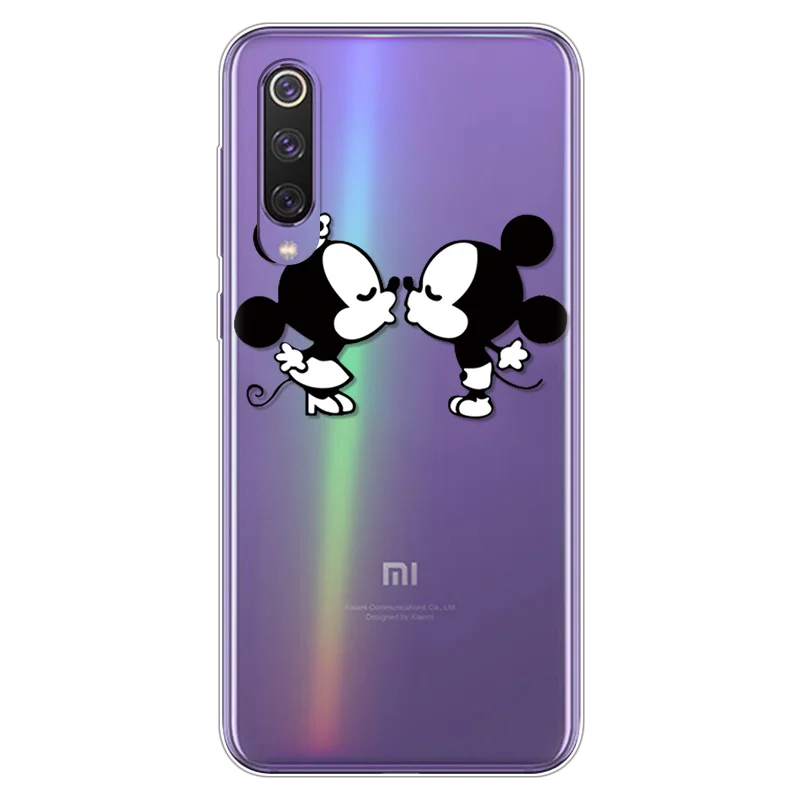 Мультяшный чехол для телефона s для Coque Xiaomi Mi 9 прозрачный милый подарок для пары Мягкая силиконовая задняя накладка из ТПУ чехол для Xiaomi Mi 9 SE чехол Capa - Цвет: minimiqi