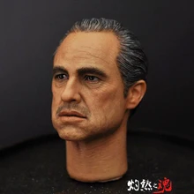 Head sculpt 1/6 Scale male head Al Pacino Marlon Brando The Godfa Head Sculpt Model PVC Toys Fit 12 Head sculpt 1/6 Scale male head Al Pacino Marlon Brando The Godfa Head Sculpt Model PVC Toys Fit 12