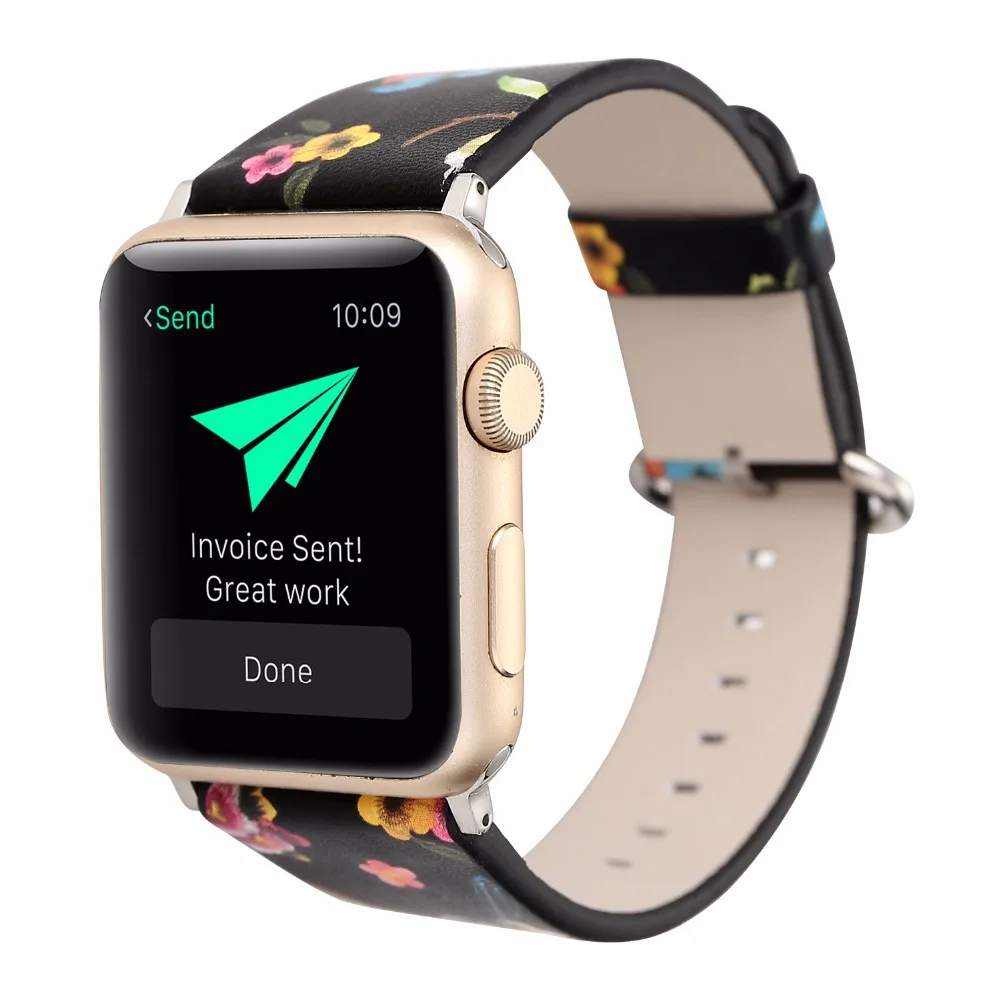 Ремешок для часов Apple Watch из натуральной кожи 38/42 мм сменный ремешок с застежкой