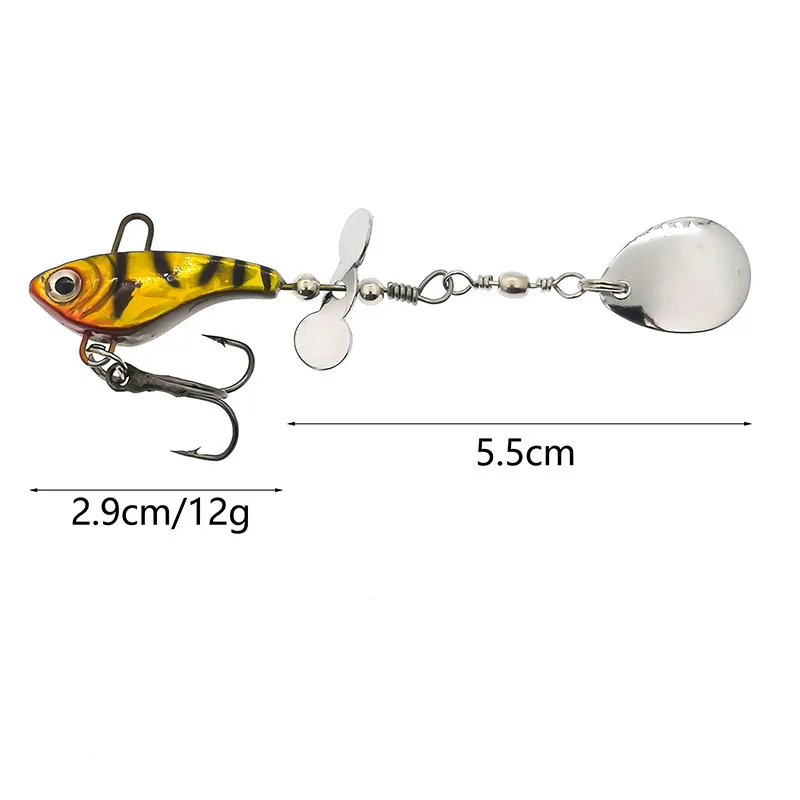 OUTKIT 12g البحر باس شفرة إغراء الصيد سبينر المعادن الصيد إغراء طعم صيد معدن المعادن VIB Crankbait الصيد معالجة ملعقة طويلة النار OUTKIT 12g البحر باس شفرة إغراء الصيد سبينر المعادن الصيد إغراء طعم صيد معدن المعادن VIB Crankbait الصيد معالجة ملعقة طويلة النار