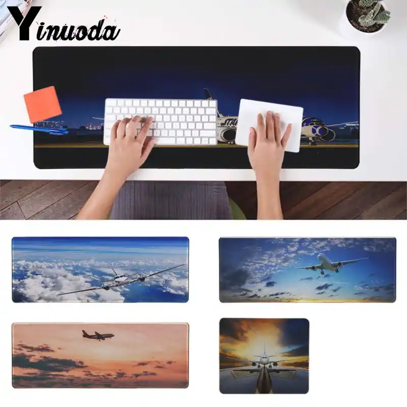 Yinuoda Vintage Cool Plane Customized Mousepads Computer Laptop