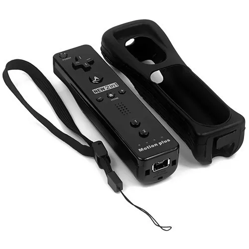 Hot Sale Black Built in Motion Plus Inside Remote font b Controller b font with Silicon