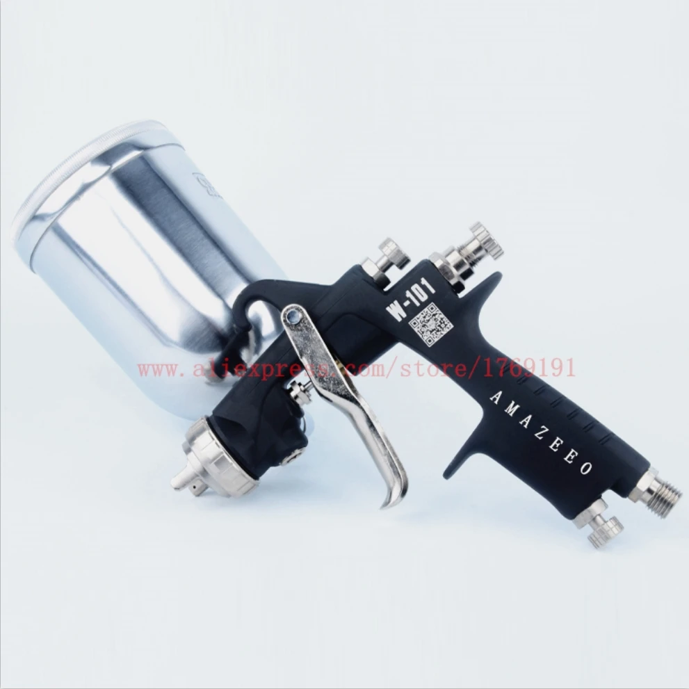 

Limited Edition Black Upgrade w-101 Air Spray Gun Manual Manual Spray Gun, 1.0 / 1.3 / 1.5 / 1.8mm Japanese Quality, W101 gun