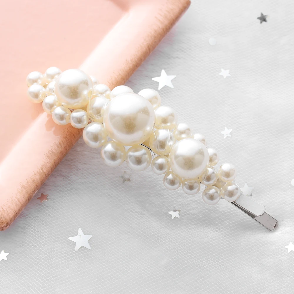 New 9 Styles Fashion Pearl Hair Clip Elegant Korean Design Hairpin Hair Styling Accessories for Women Girls