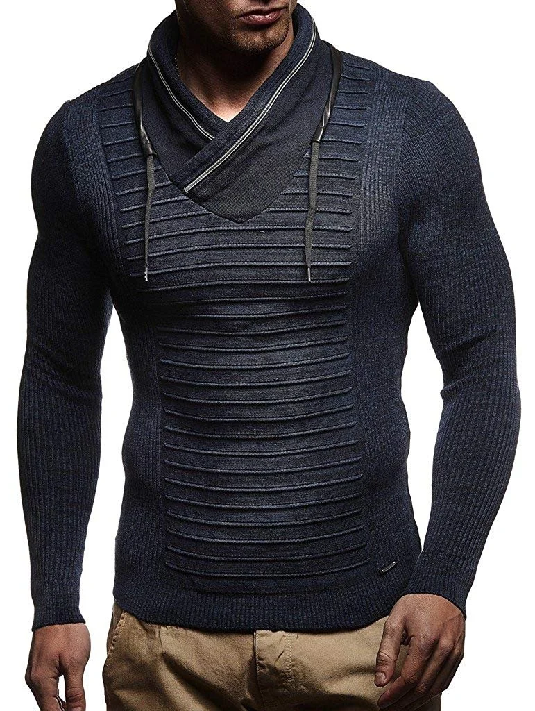 Men's Sweater Knitted Shawl Turtleneck Sweater Pullover Winter Hip Hop Streetwear Fashion Long Sleeve High Quality Man's Sweater Men's Sweater Knitted Shawl Turtleneck Sweater Pullover Winter Hip Hop Streetwear Fashion Long Sleeve High Quality Man's Sweater