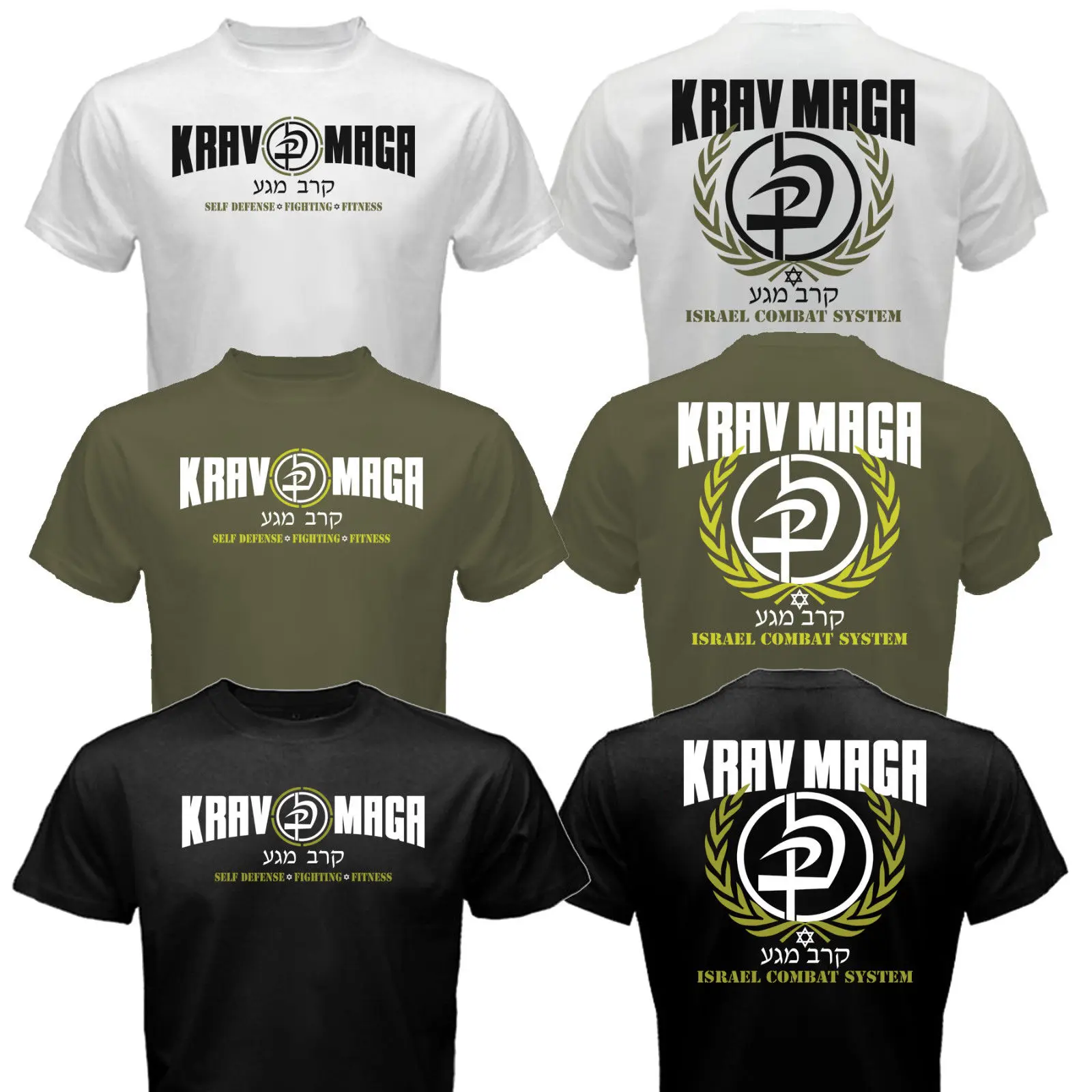Krav Maga Израиль боевой самообороны ИДФ ММА боевые искусство футболка | Мужская