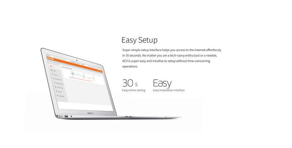 Tenda AC9 AC1200M Беспроводной Wi-Fi маршрутизатор с 2,4 ГГц/5,0 ГГц антенна с высоким коэффициентом усиления домашний охват двухдиапазонный WiFi