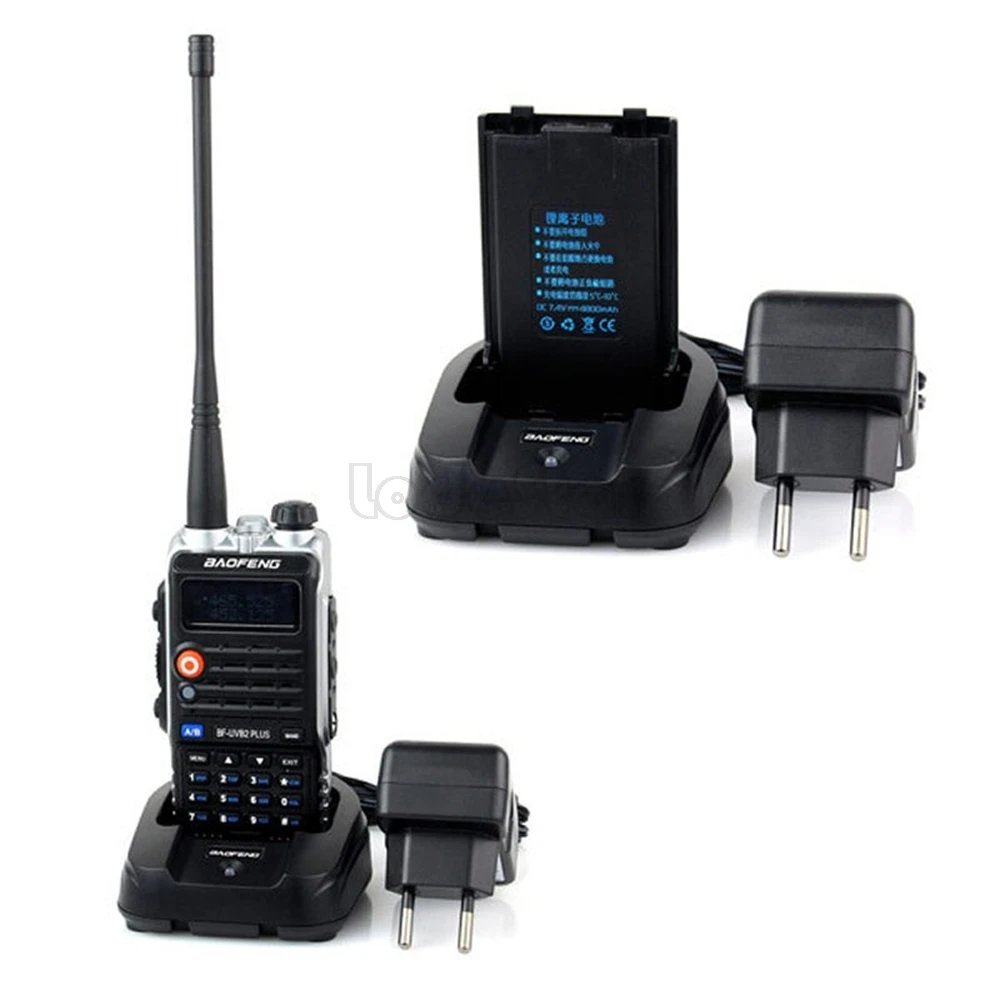 2 шт. Baofeng UV-B2 Plus рация Двухдиапазонная VHF/UHF 8 Вт 128CH двухстороннее радио UVB2 плюс FM Ham CB радио приемопередатчик