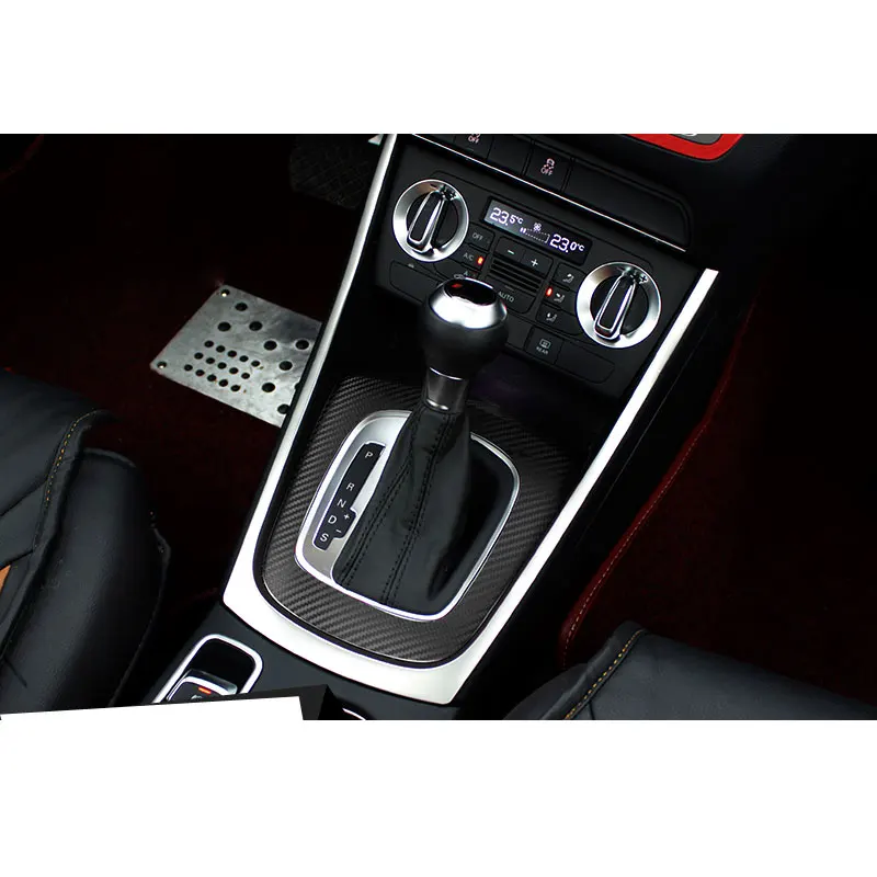 

High quality Stainless Steel Interior Console Centre Gear Shift Box Panel U Shape Frame Cover Trim For Audi Q3 2012-2015