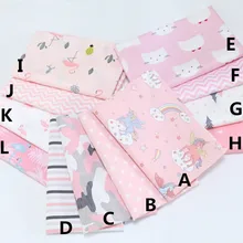 160 см x 50 см Розовый камуфляж хлопчатобумажные, с мультипликационными персонажами ткани детское постельное белье Лоскутная Ткань Tecidos лоскутное ткань швейная ткани