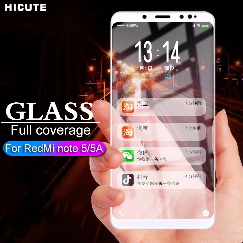 

Protective Glass For Xiaomi Redmi Note 5 5A Prime 6A note 6 pro Tempered glass on Redmi 5 plus 6A note 7 pro 6 Screen Protector
