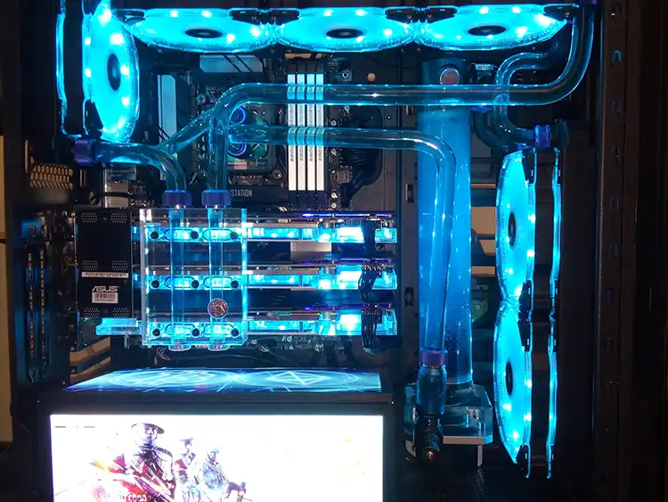 sli water cooling