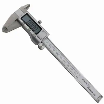 

New Arrive 10 Set Silver 150mm/6 Inch LCD Digital Vernier Caliper Electronic Gauge Micrometer Precision Tool Ruler