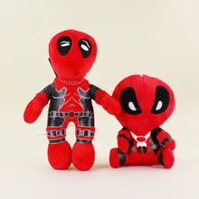 2 Styles Kawaii Superhero X man Deadpool with Sucker Plush Soft Stuffed Doll Toys For Kids