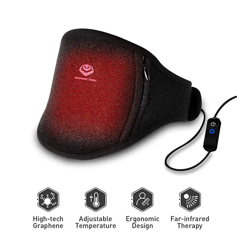 

Graphene Times Heated Neck Wrap with Adjustable Temperature and USB Cord Graphene Far-Infrared Physical Cervical Therapy