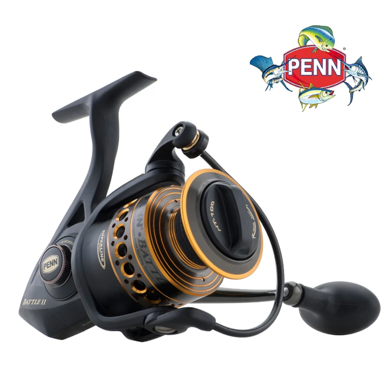 Quality PENN Battle II Seires Spinning Fishing Reel; Size 3000 to 8000, For Saltwater Boat Fishing