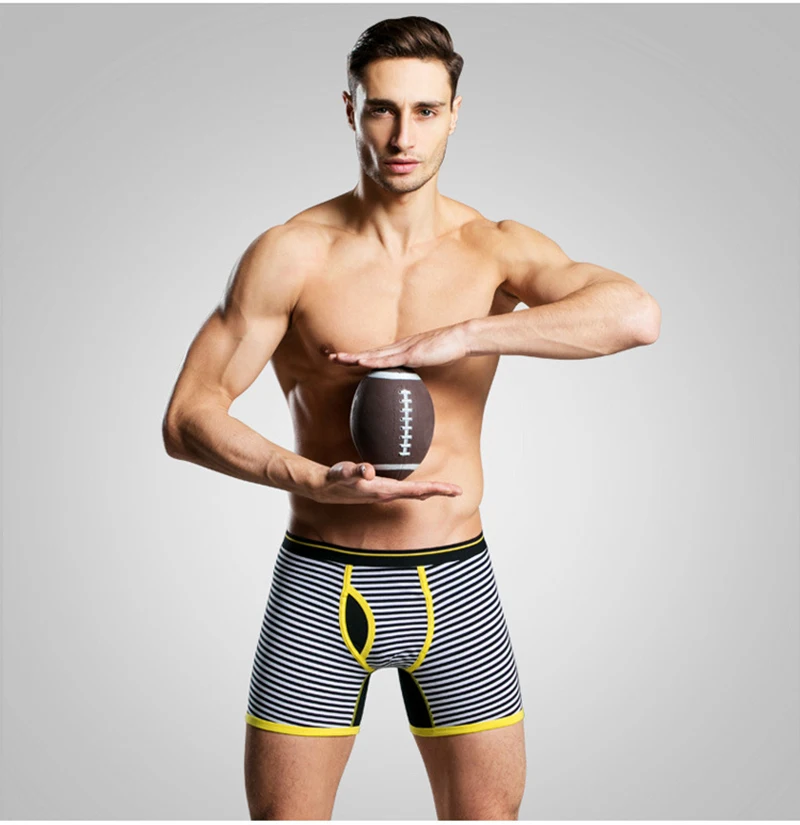 Long Boxers For Men Big Underwear Male Plus Size Mens Boxers Men's Loose Panties Klein Men Calzoncillos Bombre Boxers Men Trunks06