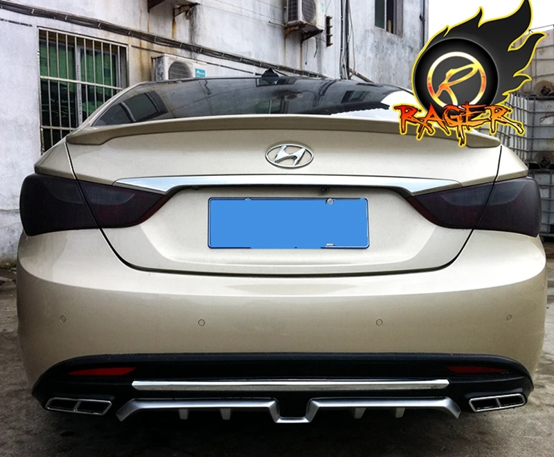 For Hyundai Sonata Rear spoiler ABS Rear Bumper Diffuser Bumpers