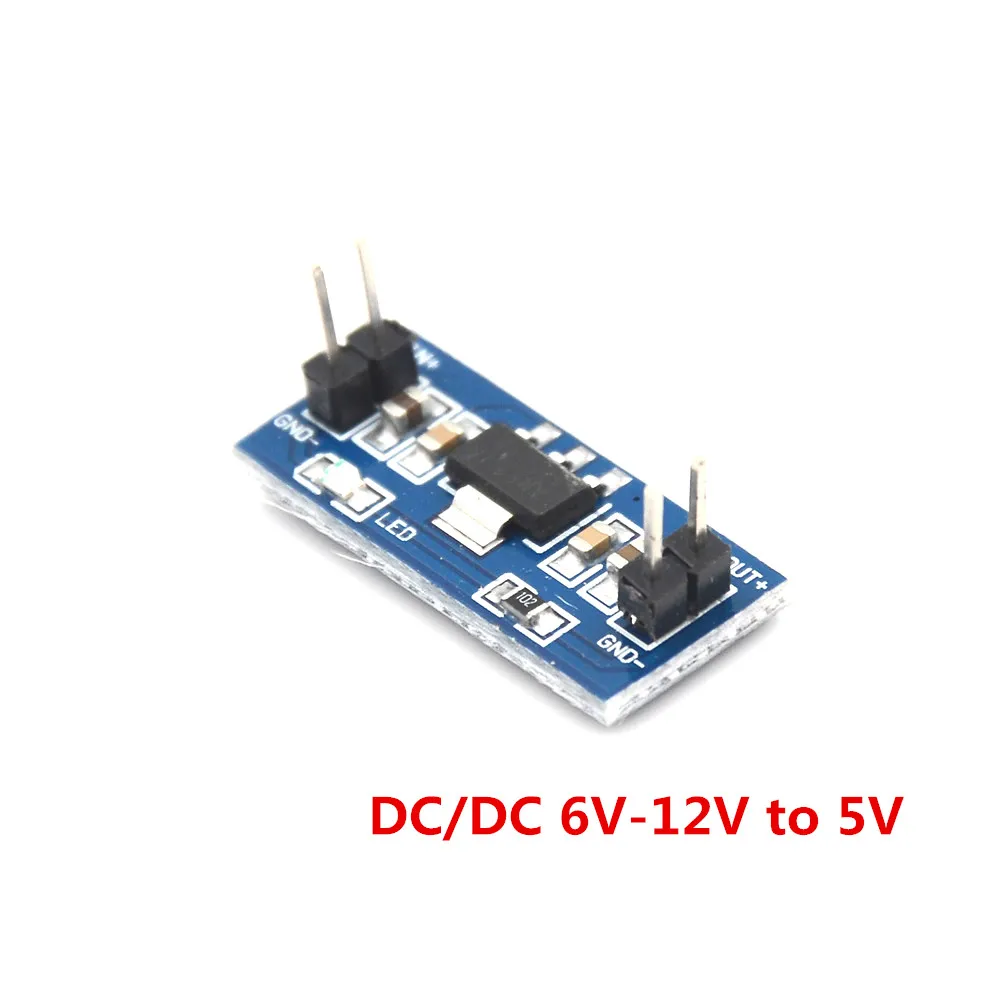 1 шт. V 12V до 5V Мощность модуль 800mA DC Простое подключение Напряжение регулятора