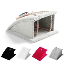 Бархатная подвеска ожерелье цепь дисплей стенд держатель Органайзер Показать стойку ювелирные аксессуары