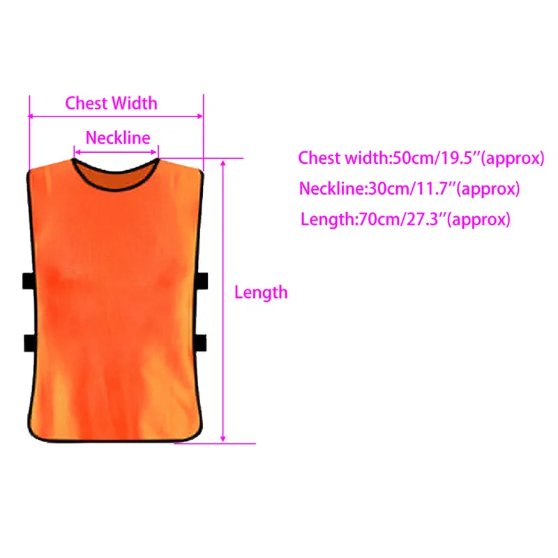Sports Accessories Team Football Soccer Training Adults Pinnies Jerseys Scrimmage Vest Plus Size