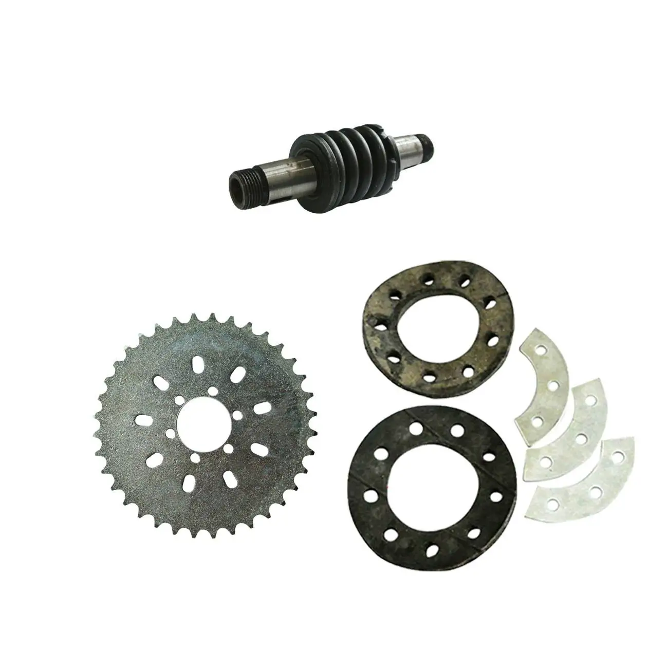 6 Holes 36 Teeth Sprocket&Clutch Shaft For 66cc 80cc Engine Motorized
