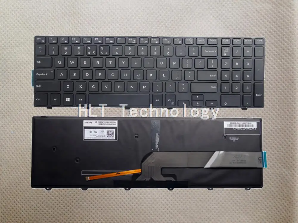 Оригинальный US клавиатура с подсветкой для DELL Inspiron 15 3000 5000 3541 3542 3543 5542 5545 5547 17