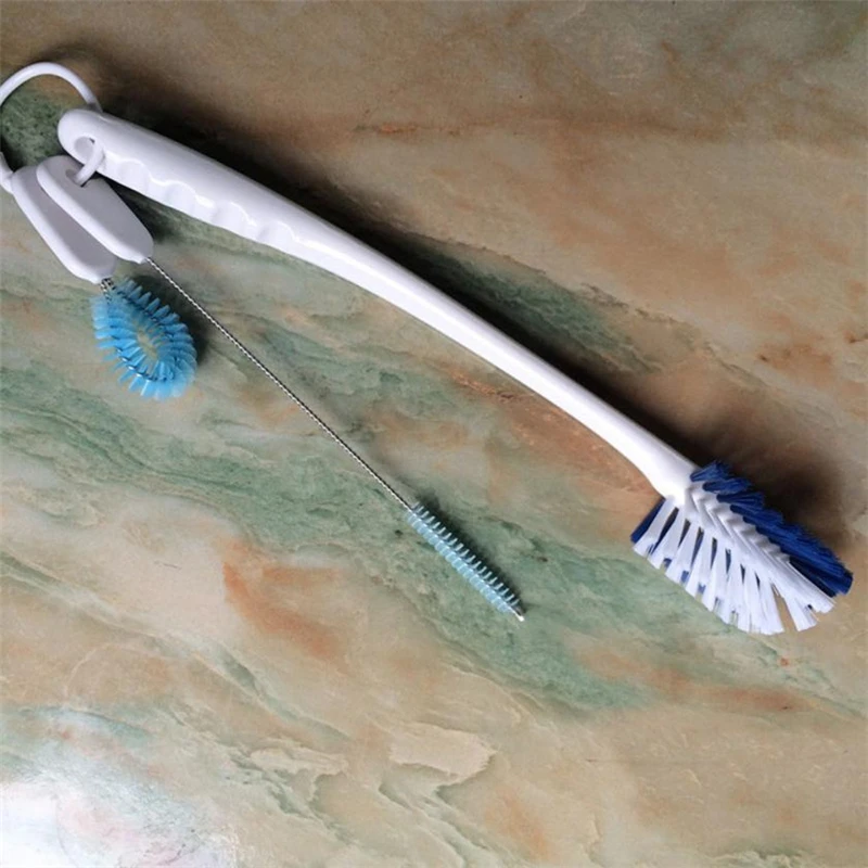 2018 New Practical Multifunctional Cleaning Brush Straw Lid Handle Extension Brush Cleaners Tool hot sale C0328#30              08