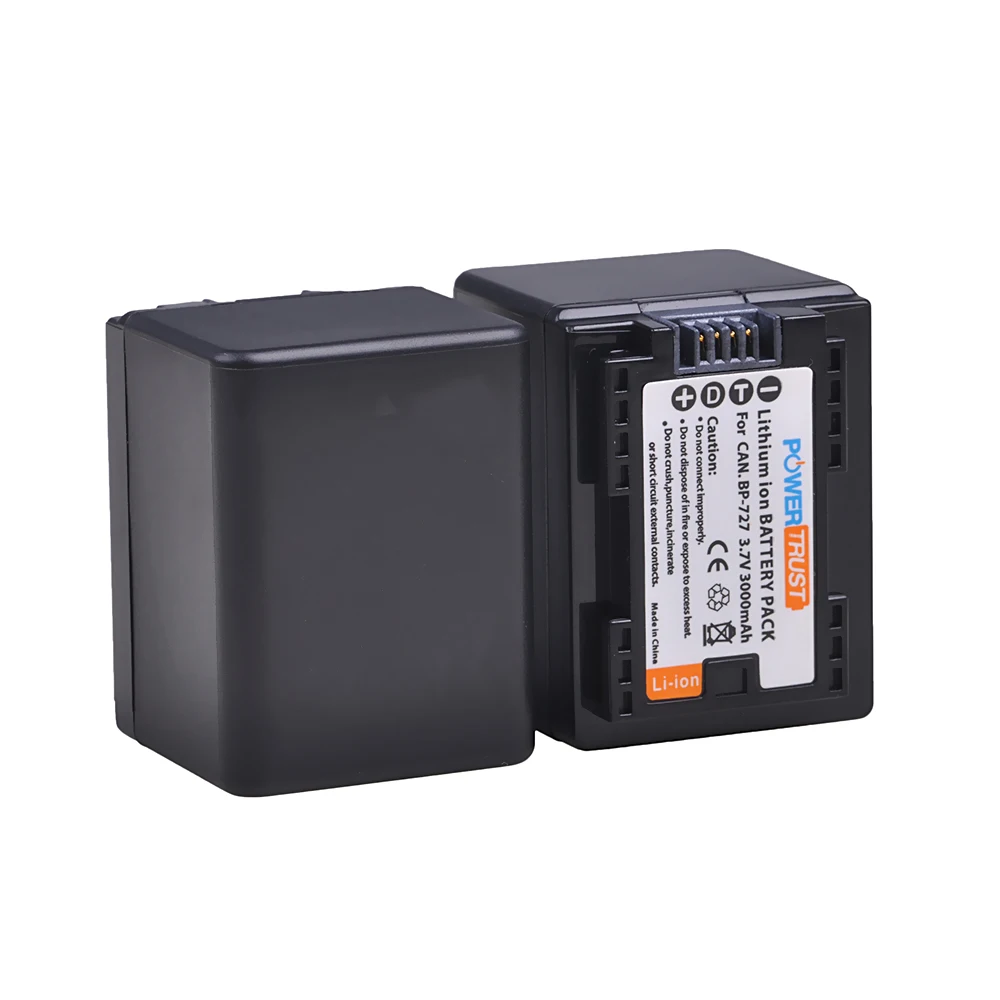 1X3,7 V 3000 мА/ч, BP-727 BP727 BP 727 Батарея для Canon VIXIA HF R30 M50 M52 500 M56 M506 R30032 R36 R38 R306 R400 R500 R600 R60