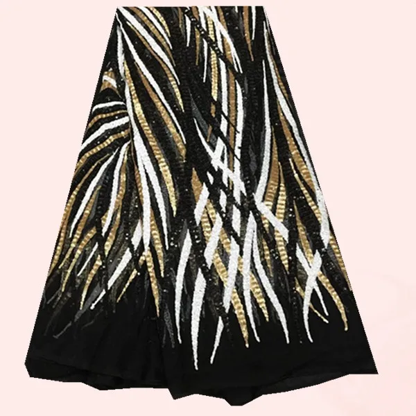black and white sequin