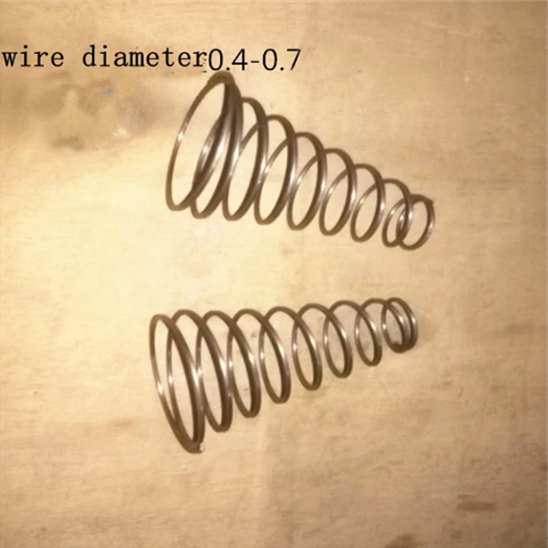 10 шт башня пружина Коническая пружина 0,4 мм-0,7 мм диаметр провода