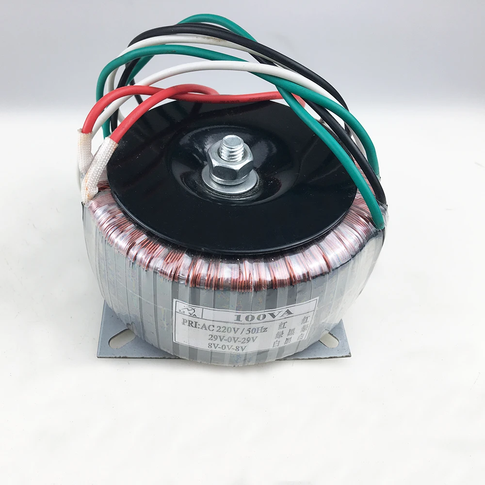 

100VA toroidal transformer 220V to double 29V dual 8V amplifier audio transformer