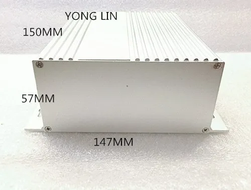 2 шт алюминиевая коробка/выходная коробка/Корпус проектора/147*57-150 мм/алюминиевая коробка контроллера/коробка PCB